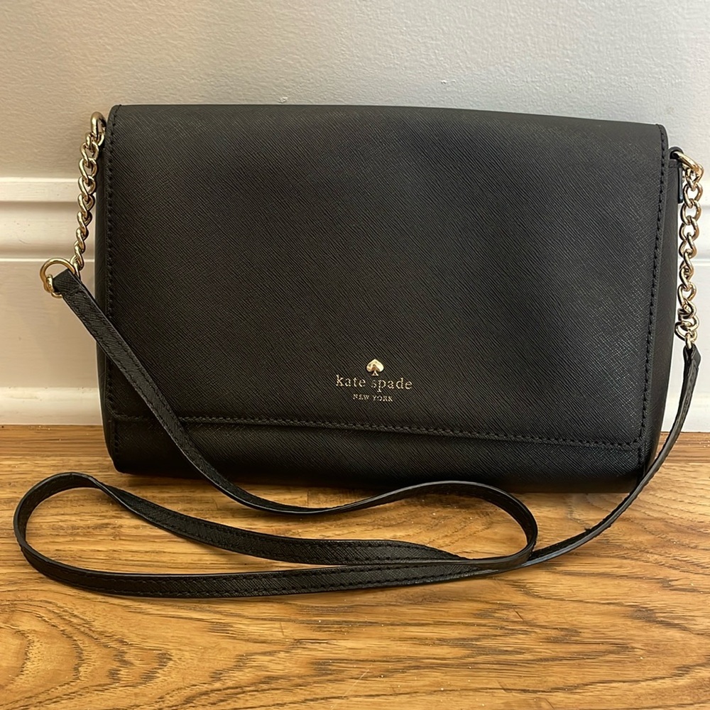 Kate Spade medium sized black cross body bag